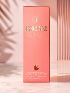 Jeffree Star Skincare Strawberry Seed Exfoliating Cleanser 2.7 oz Pink Tube  NWT